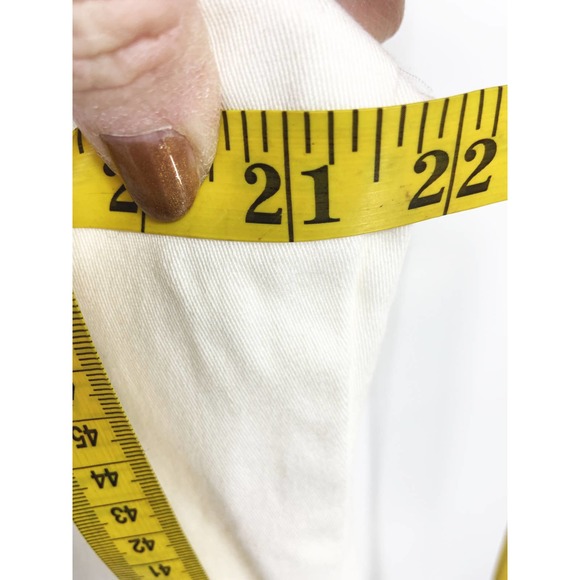 Vintage Womens 2 Button White Blazer with Floral Print on Neckline Size L - Picture 6 of 7